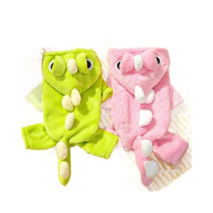 Cute Animal Fleece Coat For Small <b>Dogs</b> Pink Dinosaur Costume Winter Autumn Pet Clothes - Product Image 5