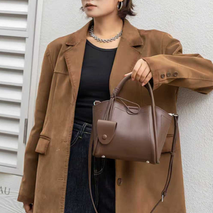 中国在线市场设计师阿里巴巴中国牛皮手提包女式真皮单肩斜挎包晚宴包 - Product Image 5