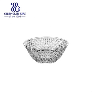 5นิ้วล้างหรูหราวินเทจบรรเทาเสิร์ฟอาหารเช้าชามสลัดแก้วชามผสม - Product Image 3