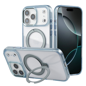 Luxury 360 Degree Rotatable Crystal Fixed Point Magnetic Suction Protective Phone <strong>Case</strong> For <strong>iPhone</strong> <strong>17</strong> <strong>Pro</strong> Max New Release - Product Image 1