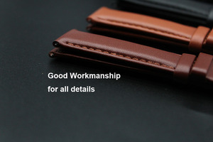 Correa de Reloj de Cuero Genuino Hecha a Mano de 20MM con Logotipo Personalizado, Correa de Reloj OEM de Estilo Occidental con Liberación Rápida para <span class=keywords><strong>GT2</strong></span> S3 - Product Image 3