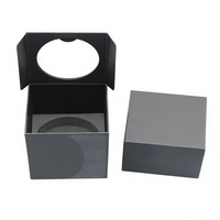 Boîte à bijoux rigide portable de luxe à double tiroir, en carton gaufré avec feuille d'or, matériaux recyclés, pour coffrets cadeaux cosmétiques multi-tailles