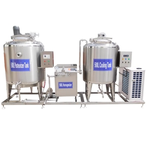 Mini ligne d'équipement laitier automatique, petite machine à traire pour la production de yaourt <span class=keywords><strong>grec</strong></span> et de lait de coco, pompe à usage alimentaire - Product Image 1
