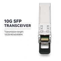 Transceiver Serat Optik Jarak Jauh SFP-10G-ZR 10Gbps Single Mode Multi Mode untuk Solusi Jaringan Metro Switch Pusat Data