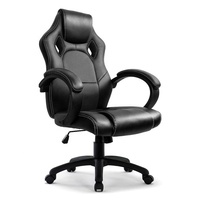Chaise de bureau de course rouge confortable au design populaire avec roulettes – Vente en gros