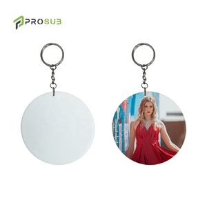 Khóa móc nhựa in chuyển nhiệt bán buôn Prosub, in logo tùy chỉnh, hình trái tim, nguyên liệu in chuyển nhiệt - Product Image 5