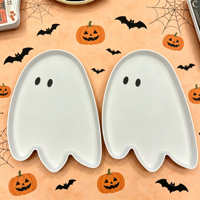 Nouvelles assiettes à dîner en mélamine de forme irrégulière, parfaites pour Halloween et les fêtes