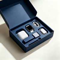 Boîte cadeau couleur personnalisée avec insert en mousse EVA pour écouteurs, montre connectée, emballage de produits numériques