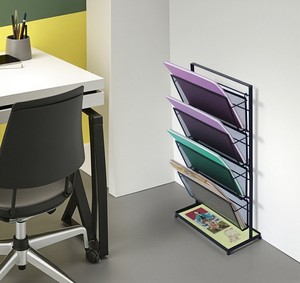 Exhibidor <span class=keywords><strong>de</strong></span> Almacenamiento con Divisores, Nuevo Estilo, Ensamblaje Rápido, Exhibidor <span class=keywords><strong>de</strong></span> Discos para Revistas, Libros y Archivos - Product Image 2
