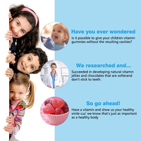 Gélules multivitamines extra fortes Minéraux Vitamine C pour des dents saines Améliore le système immunitaire Supplément pour enfants Gommes