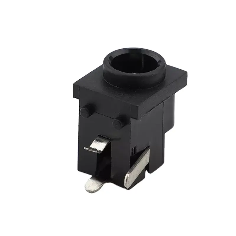 DC038 DC power jack socket connector 3 pin dc female socket with positioning post
