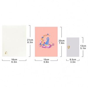 Carte de vœux 3D créative pour la Saint-Valentin, en forme de lune, sculptée à la main en papier, pour couple - Product Image 4