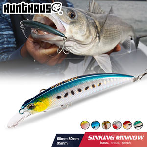Leurre de pêche Swimbait 95 mm 13,9 g, leurre de traîne coulant, appât artificiel, eau salée, eau douce, truite, leurre de pêche lentement coulant, minnow dur - Product Image 1