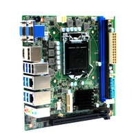 Papan ITX Mini LGA 1151 H110 generasi ke-6 ke-7 murah 2 Lan 6 * Com DDR4 VGA 1 * PCIE3.0 3 * Display Mini Motherboard ITX untuk kios