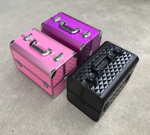 Custodie <span class=keywords><strong>per</strong></span> treni cosmetici in alluminio borse Vanity Makeup Beauty Boxes custodia <span class=keywords><strong>per</strong></span> il trucco - Product Image 2