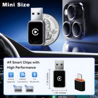 Adaptateur CarPlay sans fil, Plug & Play, connexion automatique, sans latence et contrôle stable, taille mini, USB et USB-C/Type-C pour voitures 2016