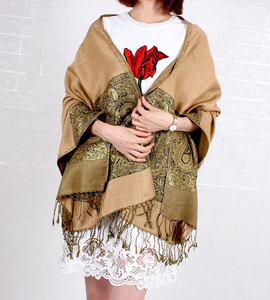 Factory Direct Tassel <strong>Pashmina</strong> for Women Customizable Ethnic Retro Shawls Elegant Party Tippet <strong>Scarves</strong> With <strong>Paisley</strong> Prints - Product Image 6