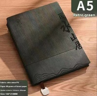 Set de Regalo de Cuaderno Espiral A5 de PVC para Actas de Reuniones y Registro Anual con Logotipo Personalizado