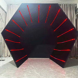 Đám cưới di động Vogue Backdrop 360 video gian hàng Màn hình màu xanh lá cây Battery Powered thay đổi màu sắc LED ánh sáng cho Photo Booth 360 - Product Image 4