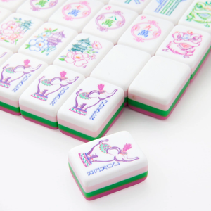 Juego de Fichas de Mahjong Americano <span class=keywords><strong>Amara</strong></span> de Acrílico Ecológico de Lujo, Fabricado en China, Diseño Artístico, Portátil, Entretenimiento, Juego de Azar - Product Image 2