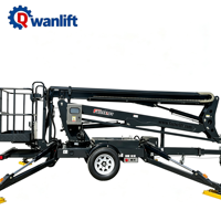 Nouvelle nacelle télescopique araignée multifonctionnelle Wanlift (électrique/diesel/essence/hydraulique) remorquable, capacité 200 kg, hauteur maximale 48,6 m