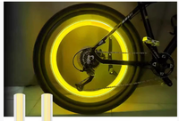 Tapón de Válvula para Bicicleta, Accesorios Pequeños, Válvula para Bicicleta de Montaña, Equipo para Bicicleta, Luz Nocturna para Ruedas, Linterna para Neumáticos