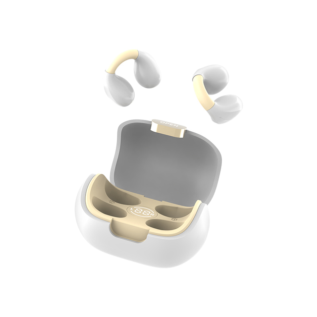 Handsfree Call OWS Tws Clip-on Open Ear Digital Display True Wireless Bluetooth Earbuds