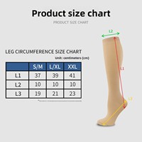 Chaussettes de compression sportives tricotées Bestseller ODM professionnelles à ions de cuivre, absorbant la transpiration et anti-odeurs