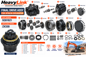 ชุดเฟืองท้ายรถขุดอะไหล่สำหรับ Hitachi ZX330 หมายเลขอะไหล่ 9281921 ชิ้นส่วนเครื่องจักรตีนตะขาบ - Product Image 4