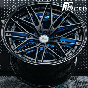 Nouvelles jantes de course en aluminium forgé noir mat et argent, 2 pièces, à déport profond, 17-20 pouces, 5x120, pour <span class=keywords><strong>Porsche</strong></span> 911 964 965 <span class=keywords><strong>944</strong></span> - Product Image 1