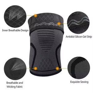<span class=keywords><strong>Rodillera</strong></span> de Compresión Ajustable de Spandex y Nylon Antideslizante y Transpirable para Alivio del Dolor de Rotura de <span class=keywords><strong>Menisco</strong></span>, Artritis y Soporte ACL - Product Image 4