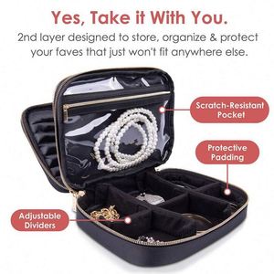 BSCI factory Travel Organizer display Case Tangle-Free Space-Saving Compact and Portable <b>box</b> <b>Storage</b> custom logo - Product Image 2