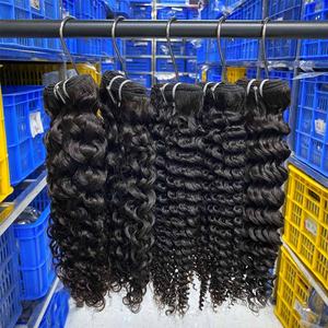 インドの生の髪の束インドのベンダー、生のインドのレミーヘア卸売、生のインドのキューティクルアライメントの髪のベンダー - Product Image 2