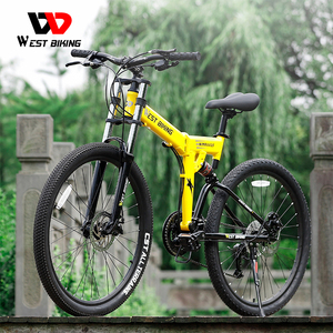Vélo de montagne pliable de 27,5 pouces avec 27 vitesses <span class=keywords><strong>Shimano</strong></span> et frein à disque mécanique, VTT en alliage d'aluminium pour les sentiers tout-terrain - Product Image 6