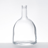 Bouteilles de spiritueux miniatures uniques, vodka, gin, bouteille en verre 50ml 100ml 200ml, petites bouteilles en verre pour alcool avec bouchon en bois