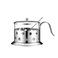 Bocaux à condiments en verre avec couvercles et cuillères, contenants à épices, pots à assaisonnement avec couvercle hermétique pour le café et le thé