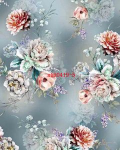 Tela de gasa de crepé suave, poliéster 75D, personalizado, bonito diseño de flores, impresión digital, para Vestido largo de mujer - Product Image 5