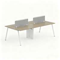 Poste de travail modulaire personnalisé pour 2 à 8 personnes, bureau de personnel avec structure en acier