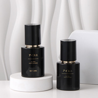 Botol Pompa Lotion Kaca Hitam Mengkilap 30ml 40ml 100ml 120ml Botol Semprot Silinder Pipih 30g 50g Stoples Kosmetik Oval Hitam
