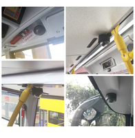 Caméra dôme microphone intégré avec caméra de vision nocturne pour bus 1080P HD caméra dôme de véhicule