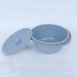 Foldable <b>Commode</b> <b>Chair</b> For Elderly Portable Toilet Seat With Blue Cushion And Steel Frame Home Use - Product Image 4
