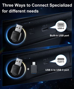 Mini Slim Wireless CarPlay Android Auto Adapter Plug Play Fast Connect Mini USB Car Dongle pour <span class=keywords><strong>Mercedes</strong></span> Benz Audi Toyota Et - Product Image 4