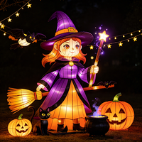 Linterna de Bruja de Halloween con Iluminación LED para Exteriores, Certificación CE