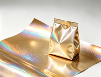Poudre de pigment à effet spécial GUANZUN pour l'impression d'emballages de luxe, pigment de revêtement holographique jaune en aluminium, 5-100 microns