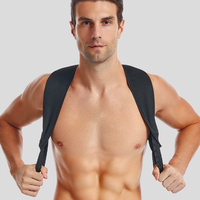 Correcteur de posture d'épaule de redresseur d'attelle de soutien du haut du dos confortable