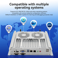 MeetNeng Mini Ordenador Industrial Integrado I7 sin Ventilador con DDR4 RAM, Nuevo Sistema Operativo Linux de 10 Núcleos, 1 Unidad