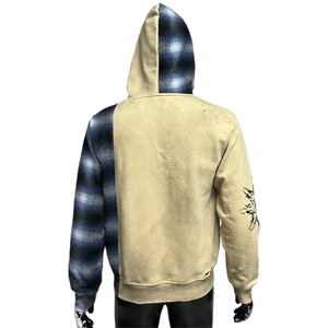 Sweat-shirt pour homme en coton lourd de 420 g/m², imprimé numérique, logo personnalisé OEM, fermeture éclair, style streetwear, délavé - Product Image 6