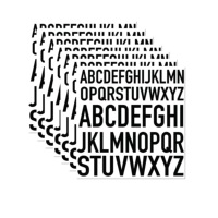 Autocollants Lettres Découpées en Vinyle Personnalisés et Imperméables avec Logo pour Promotion et Loisirs Créatifs