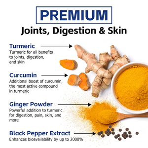 แคปซูลขมิ้นชัน ขิง พริกไทยดำ คังซูหยวน 2060 มก. พรีเมียม ช่วยบำรุงข้อต่อ ระบบย่อยอาหาร และผิวพรรณ ขายดี - Product Image 3