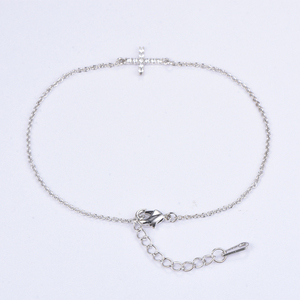 Manchette en cristal <span class=keywords><strong>Argent</strong></span> 925 Chaîne réglable En Laiton <span class=keywords><strong>Croix</strong></span> <span class=keywords><strong>Bracelet</strong></span> Matériel <span class=keywords><strong>Bracelet</strong></span> Hommes Design Charmes Pour <span class=keywords><strong>Bracelet</strong></span> Bricolage - Product Image 4